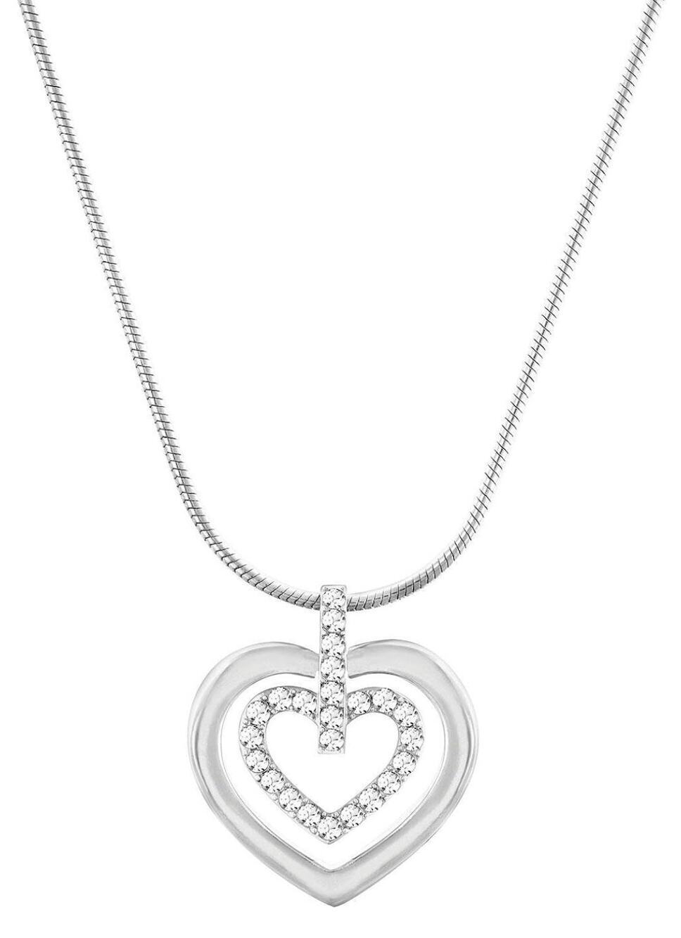 NIB Swarovski Circle Heart Pendant necklace. Retails $129